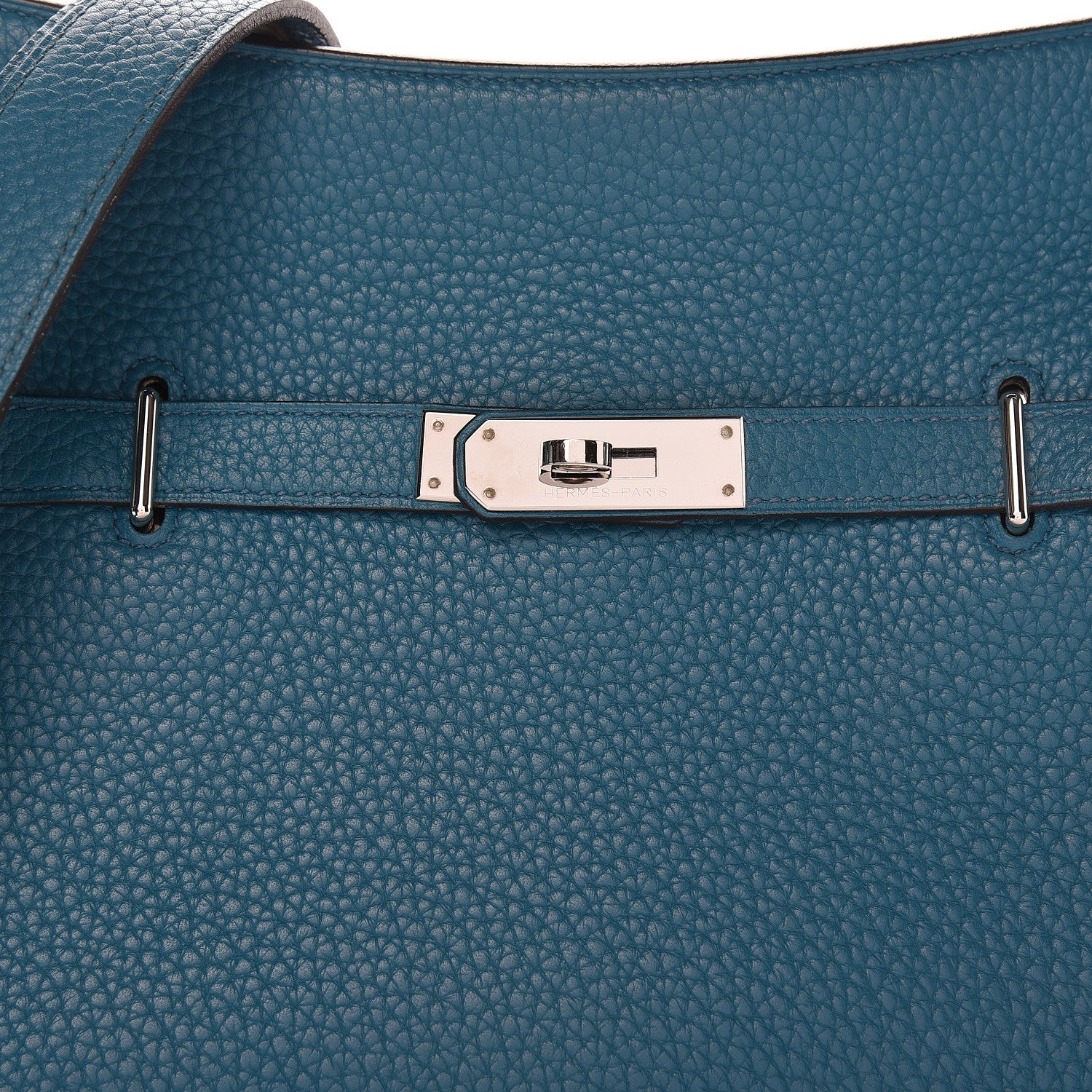 Hermes Taurillon Clemence Jypsiere 28 Bleu Izmir 8 of 17