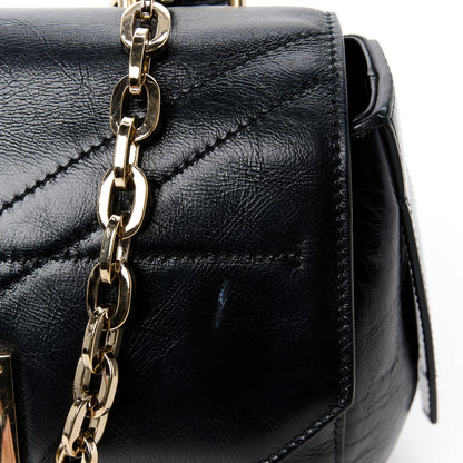 Givenchy Creased Patent Calfskin Small ID Flap Black 11 of 12