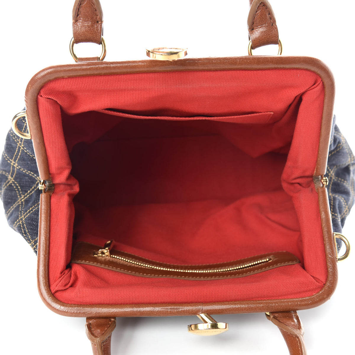 Denim Quilted Mini Stam Blue