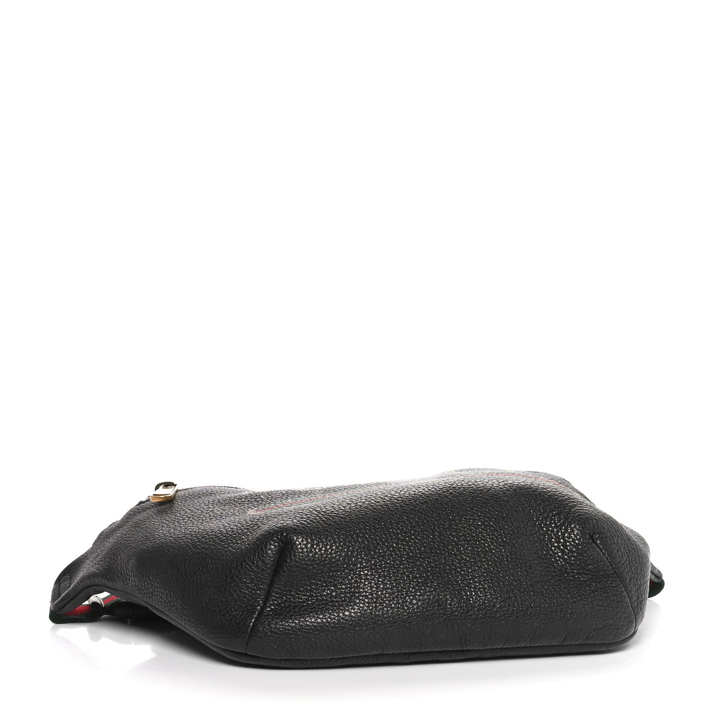 Grained Calfskin Logo Belt Bag Black
