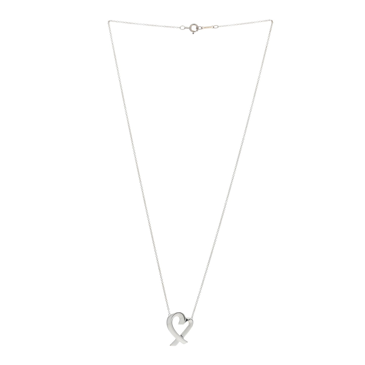 Sterling Silver Paloma Picasso Loving Heart Pendant Necklace