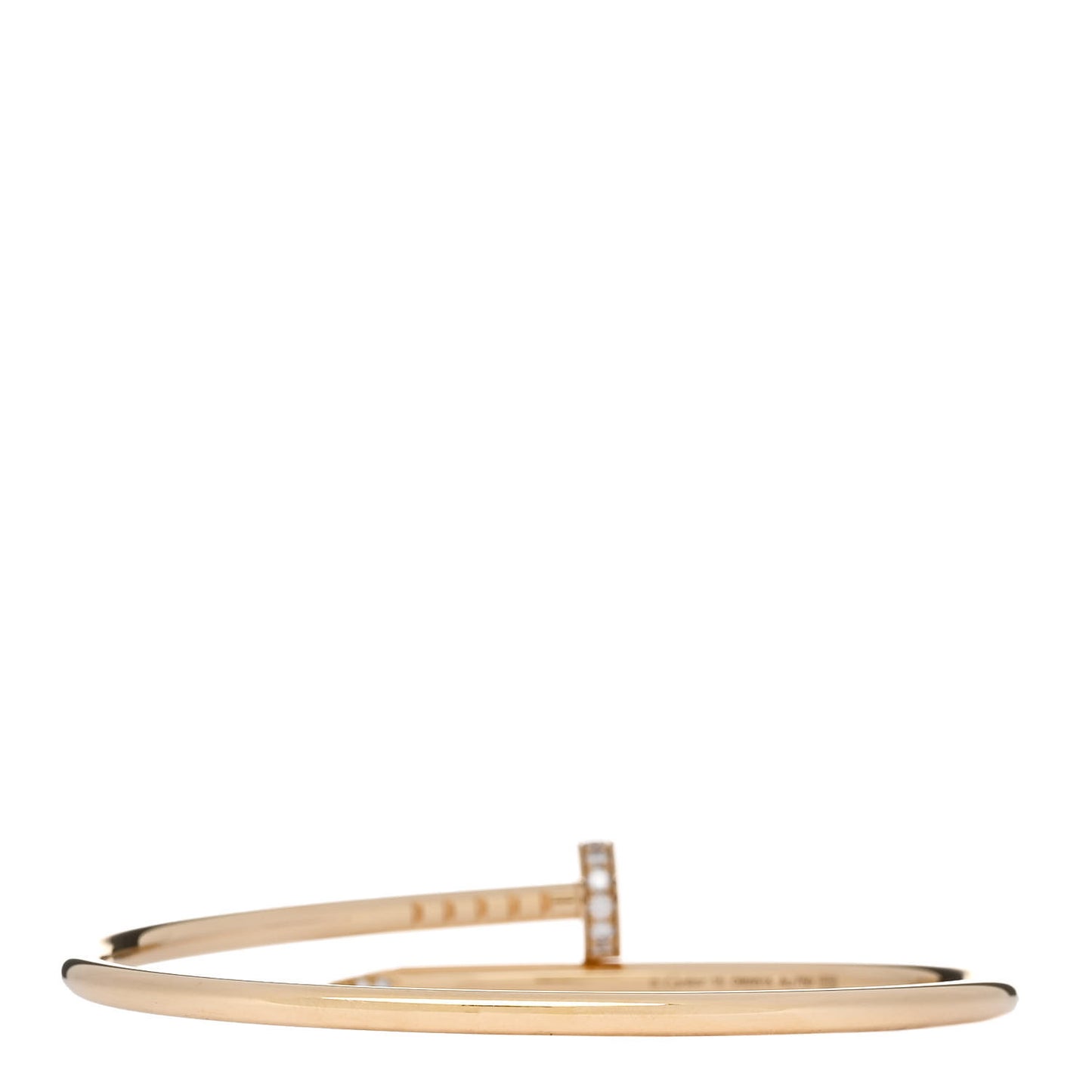 18K Yellow Gold Diamond Small Juste Un Clou Bracelet 15