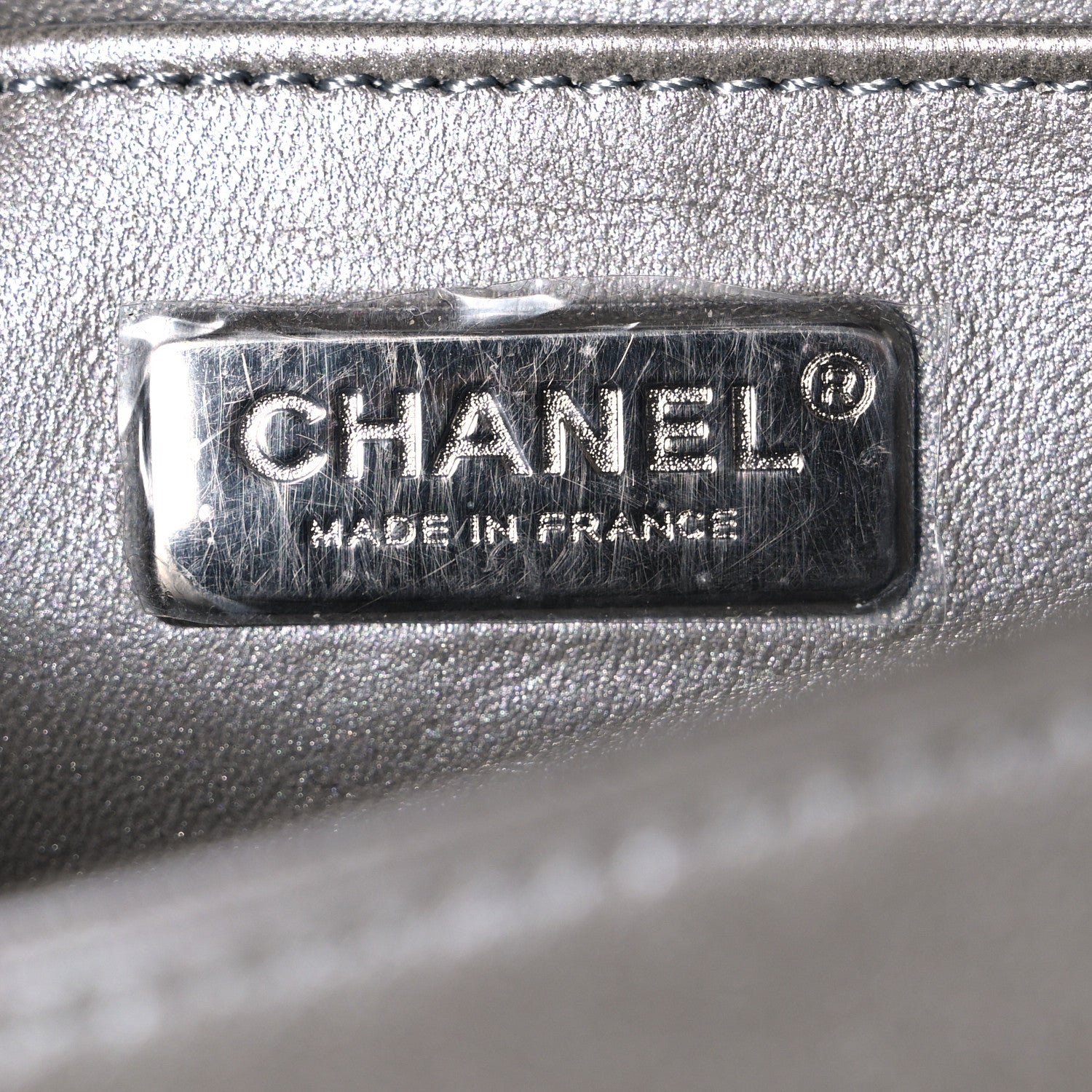 Chanel Galuchat Stingray Small Boy Flap Silver 5 of 10