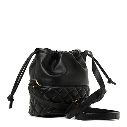 Versace Nappa Quilted Medusa Bucket Bag Black 3 of 10