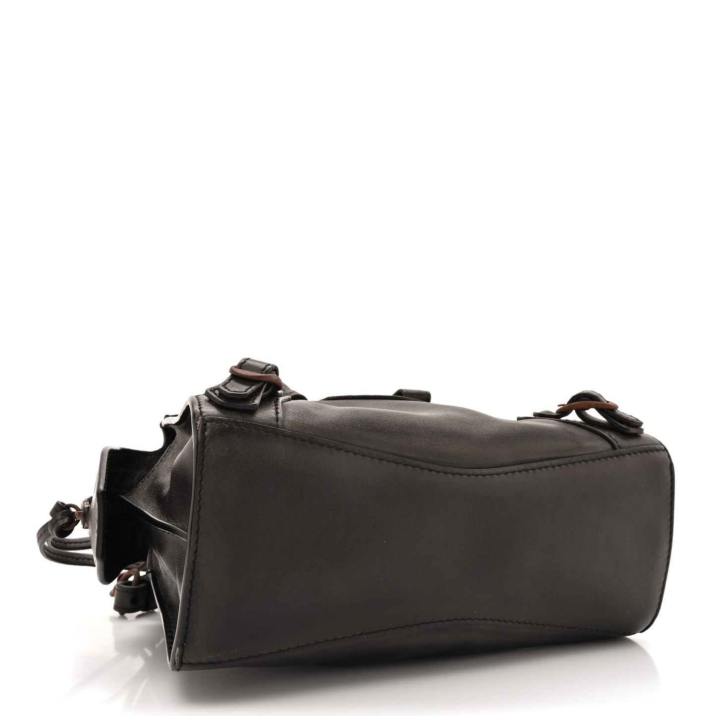 Used Calfskin Black Hardware Mini Neo Classic City Black