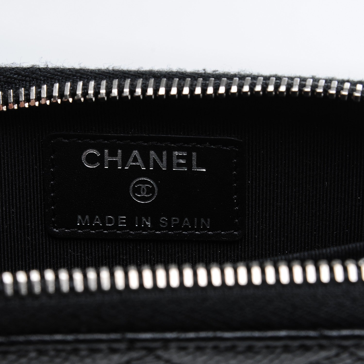 Chanel Caviar Quilted Zip Coin Purse Black 6 of 7