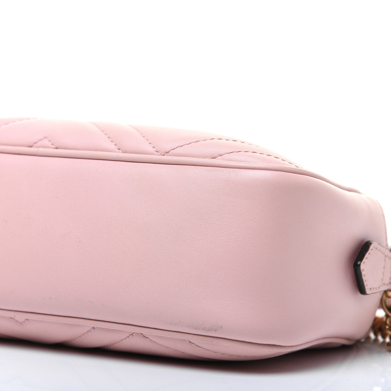 Gucci Calfskin Matelasse Small GG Marmont Chain Shoulder Bag Perfect Pink 6 of 18
