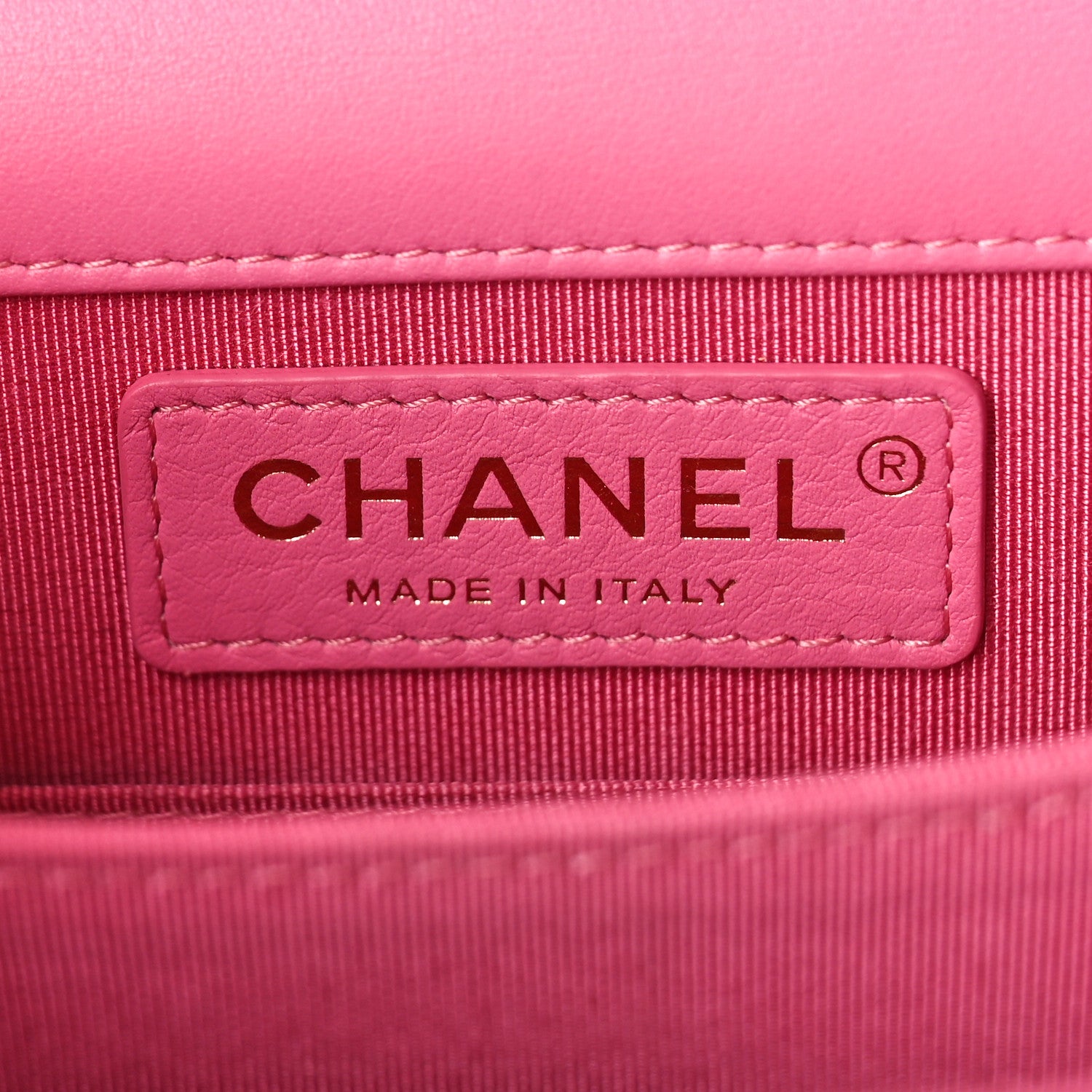 Chanel Calfskin Quilted North South Boy Flap Pink 6 of 10