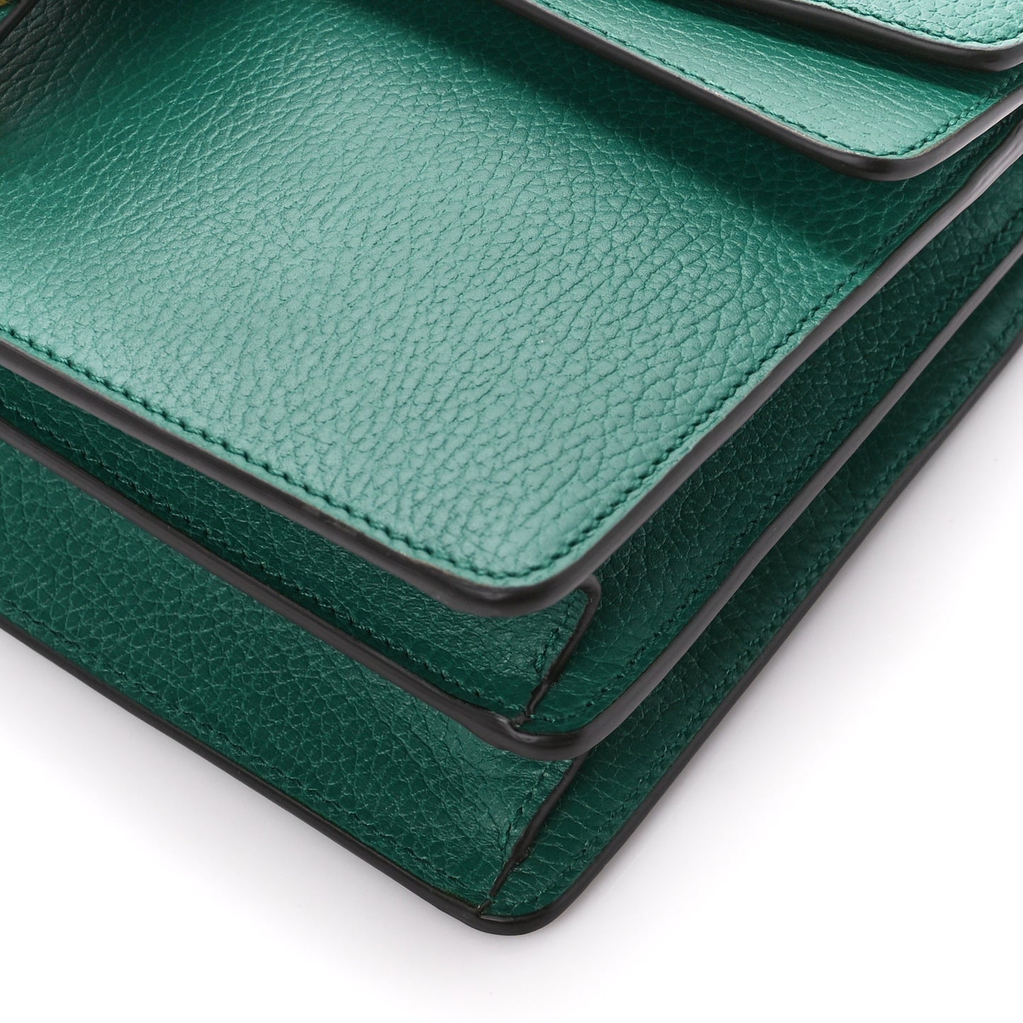 Pebbled Calfskin Small Dionysus Shoulder Bag Emerald