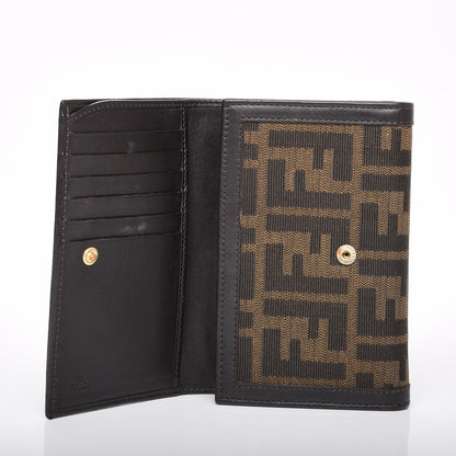Fendi Zucca Flap Wallet Tobacco 5 of 7