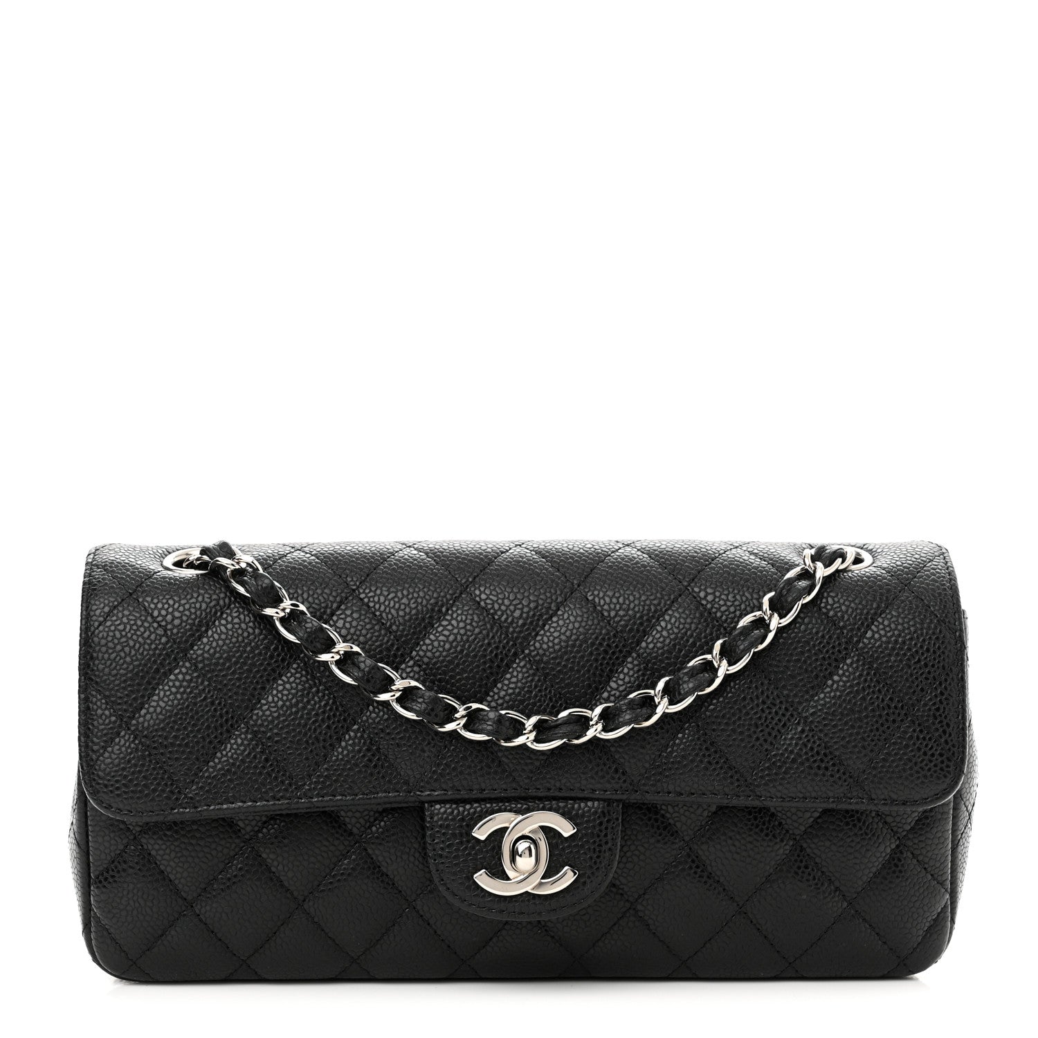 Chanel Caviar Quilted East West Flap Black 1 of 11
