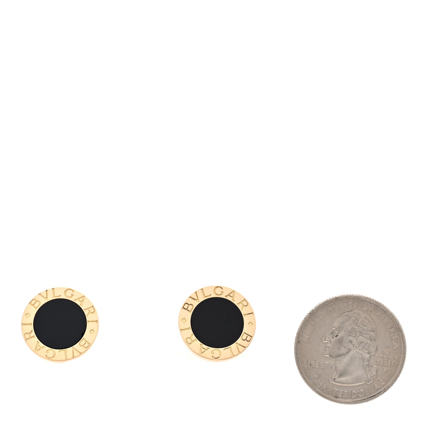 18K Yellow Gold Black Onyx BVLGARI BVLGARI Mens Dress Set