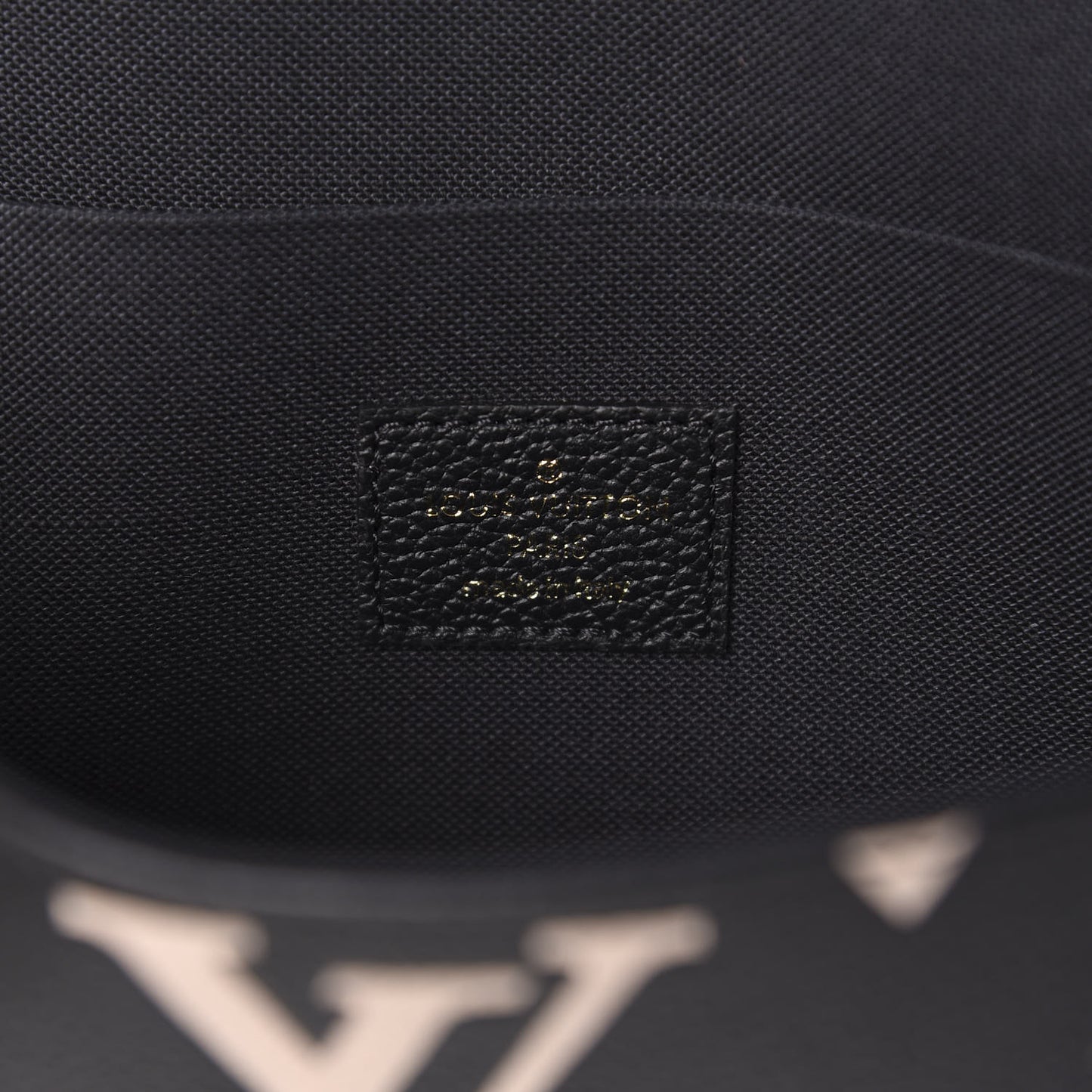 Empreinte Monogram Giant Crafty Pochette Felicie Black Creme