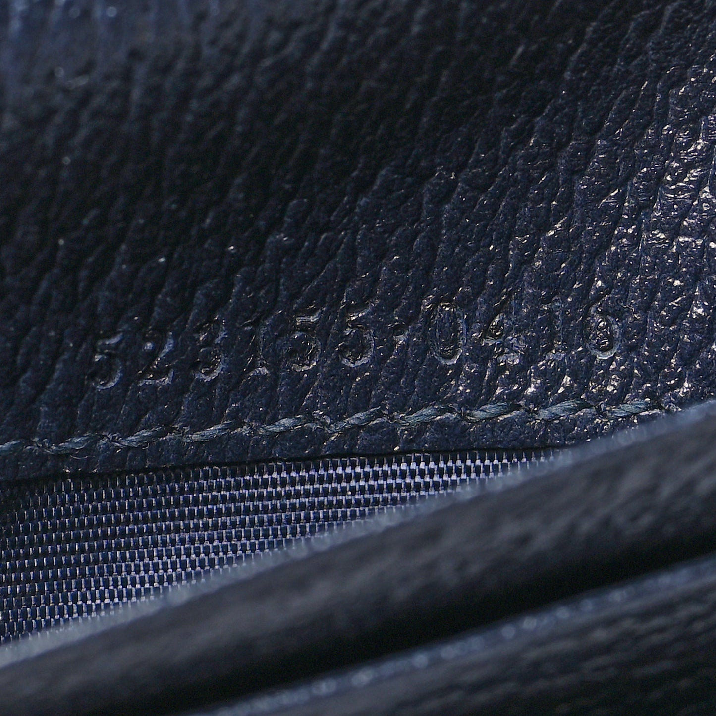 GG Supreme Monogram Textured Dollar Calfskin Web Ophidia Card Case Beige Blue