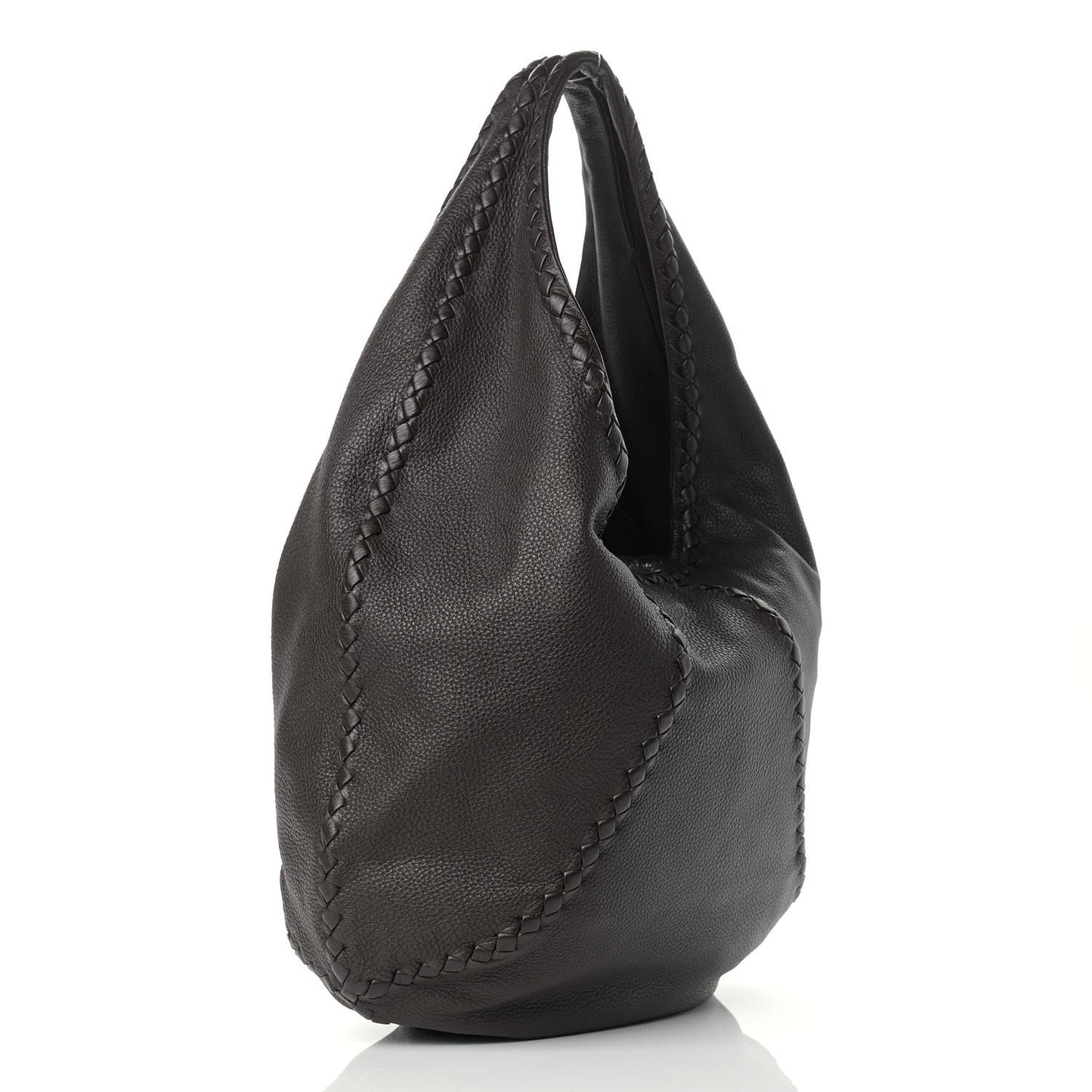 Cervo Deerskin Large Hobo Ebano