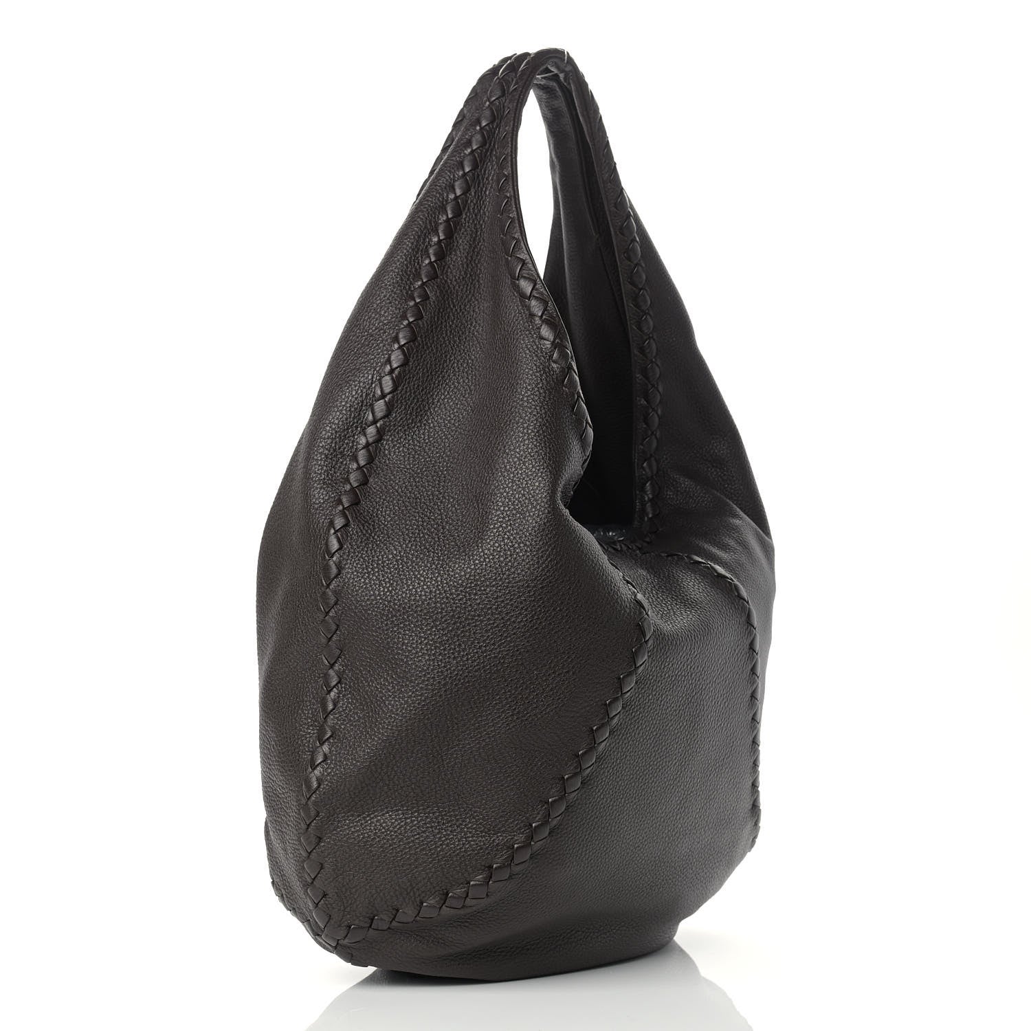 Bottega Veneta Cervo Deerskin Large Hobo Ebano 3 of 9