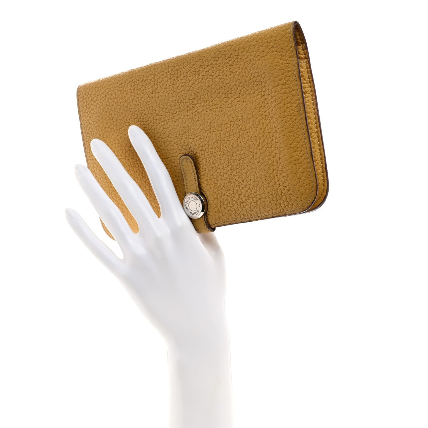 Hermes Togo Dogon Duo Wallet Curry 2 of 7