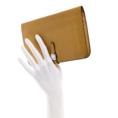 Hermes Togo Dogon Duo Wallet Curry 2 of 7