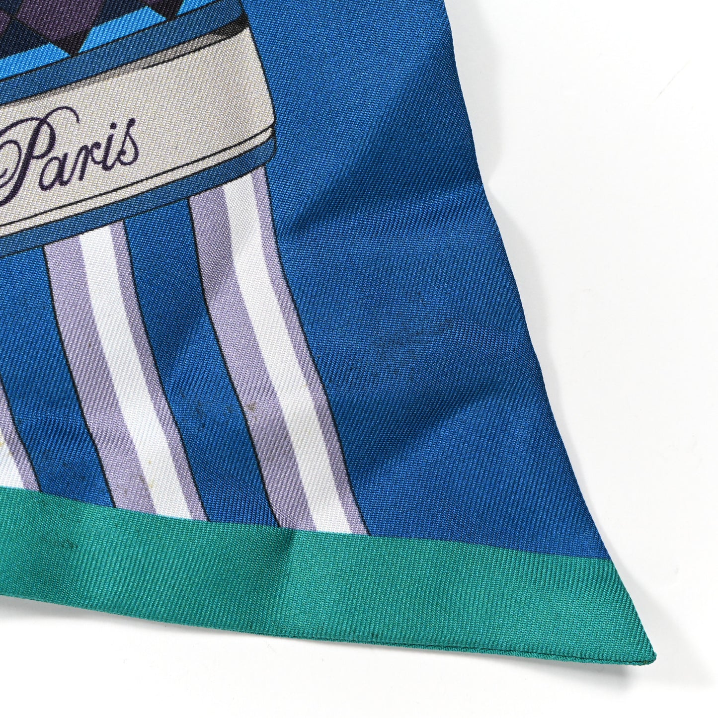 Silk Colliers De Chiens Maxi Twilly Cobalt Vert Prune