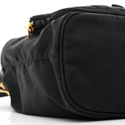 Prada Saffiano Tessuto Nylon Mini Bucket Crossbody Bag Black 8 of 9
