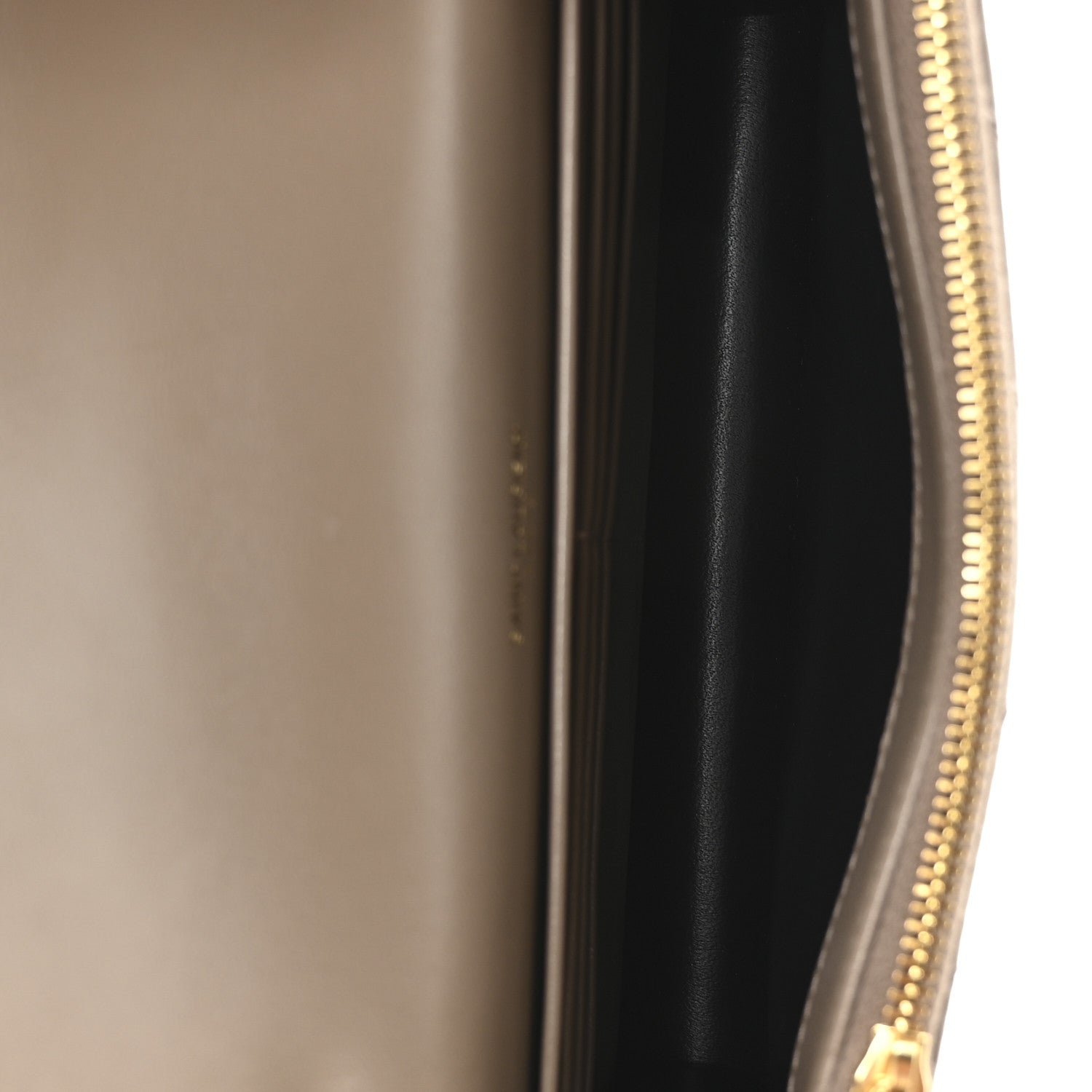 Saint Laurent Lambskin Matelasse Chevron Monogram Envelope Chain Wallet Dusty Grey 5 of 10