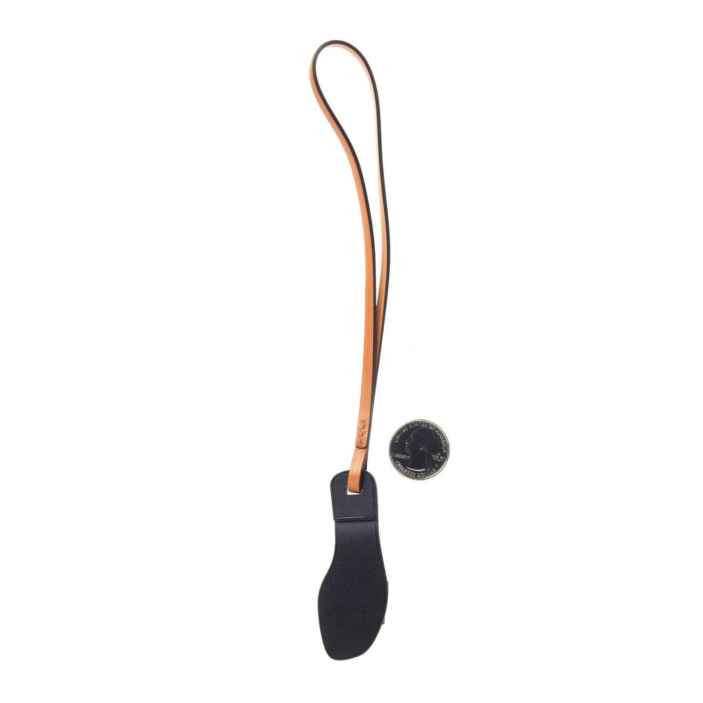 Epsom Butler Calfskin Hunter Oran Nano Bag Charm Etoupe
