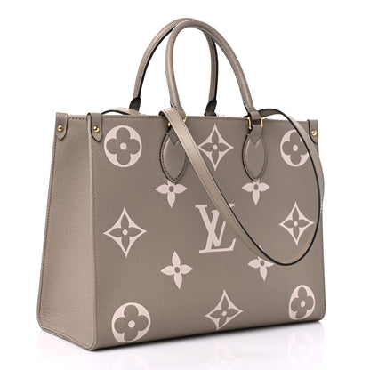 Louis Vuitton Empreinte Monogram Giant Onthego MM Tourterelle Creme 3 of 8