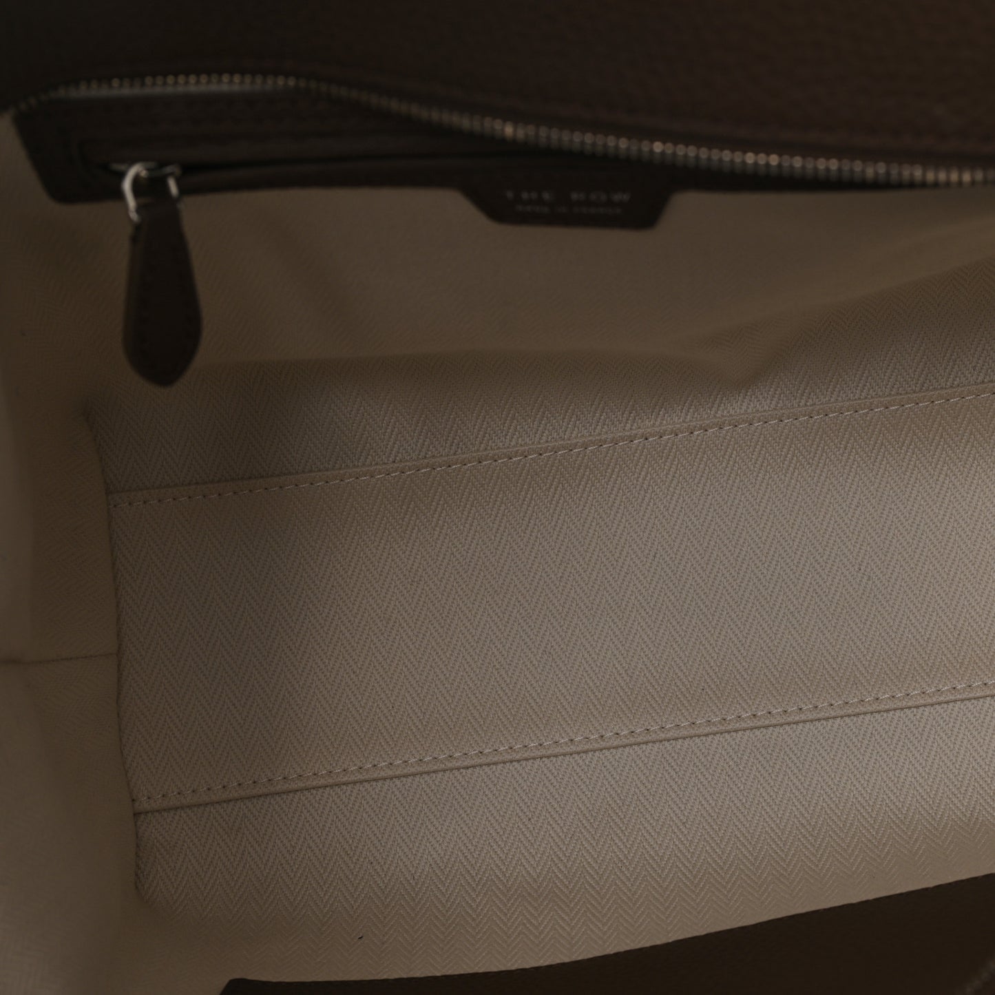 Grained Calfskin Marlo 12 Tote Bag Dark Olive
