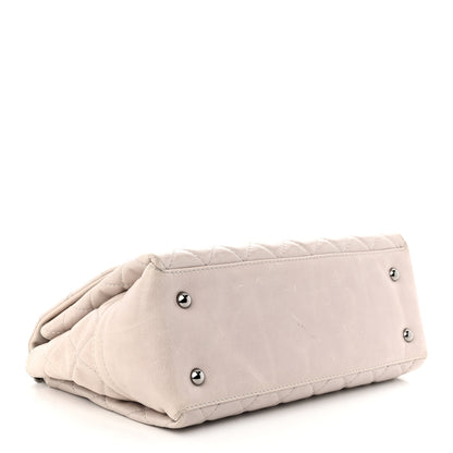 Chanel Glazed Calfskin Quilted Medium Lady Pearly Flap Light Beige 4 of 12