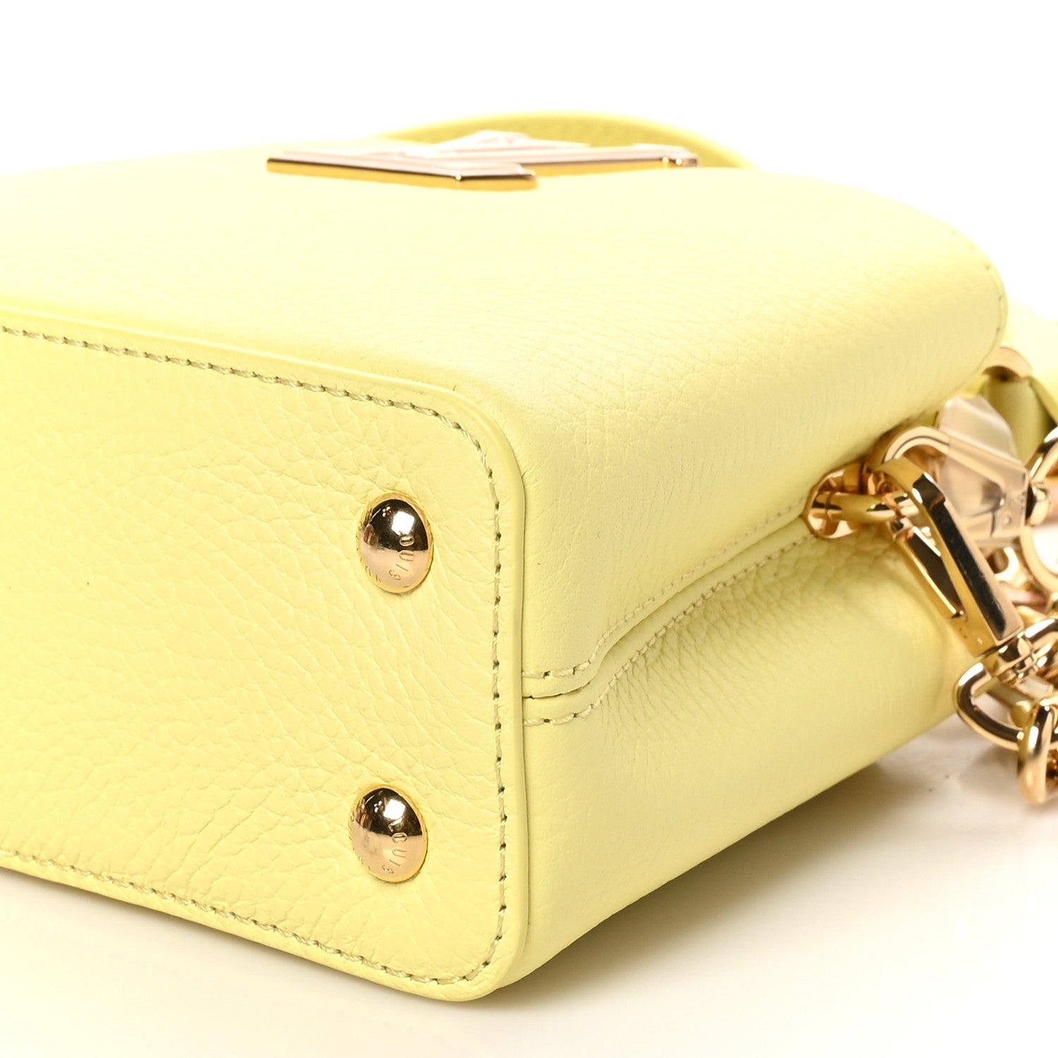 Louis Vuitton Taurillon Mini Capucines Sun Beam 9 of 9