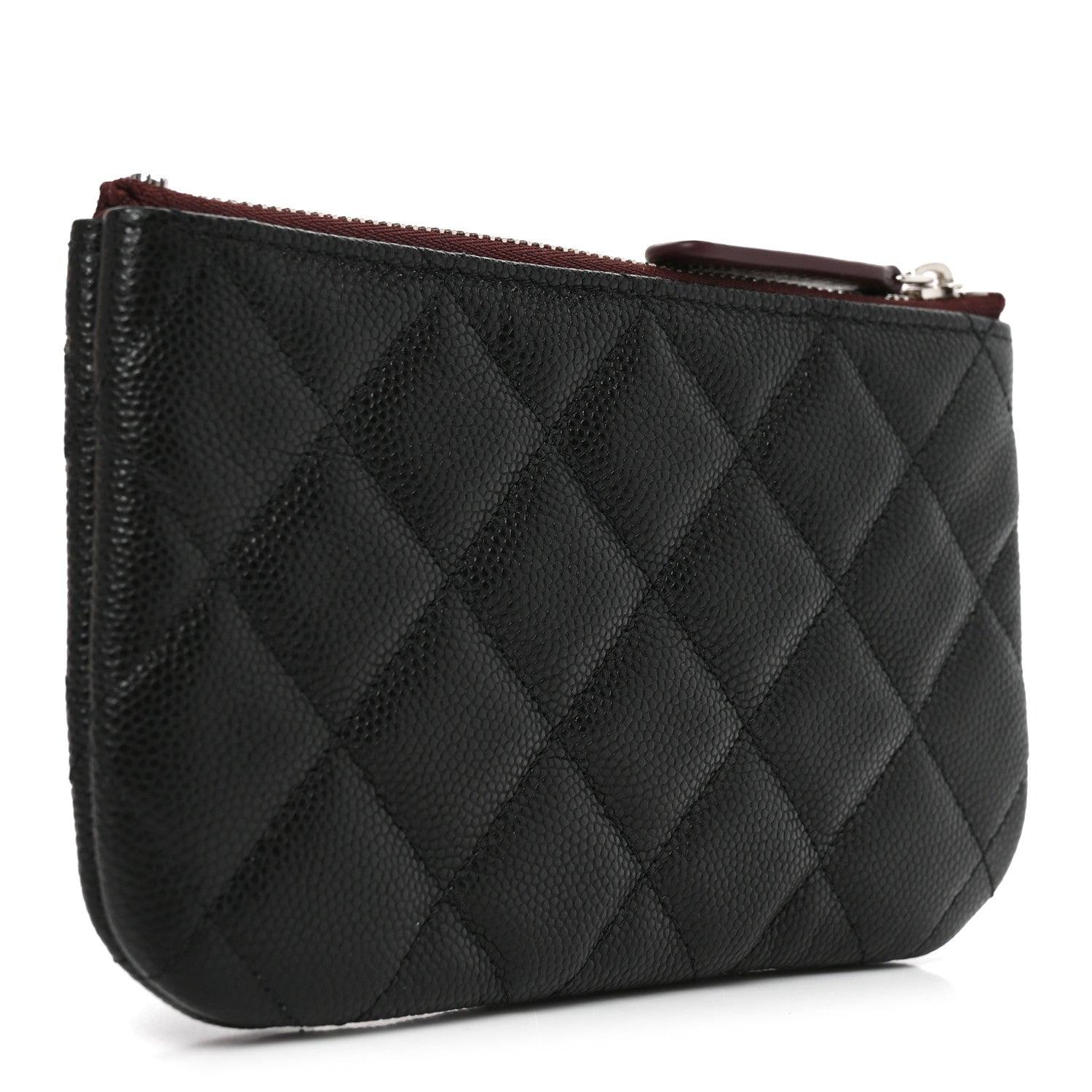 Chanel Caviar Quilted Small Cosmetic Case Black 3 of 8