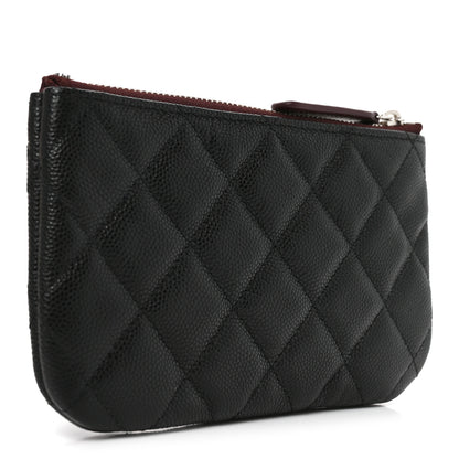 Chanel Caviar Quilted Small Cosmetic Case Black 3 of 8