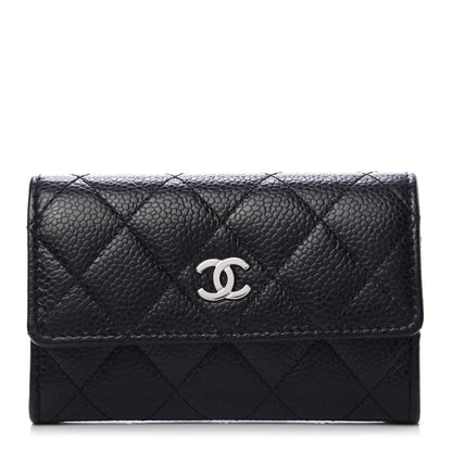 Chanel Caviar Quilted Flap Card Holder Black 1 of 9