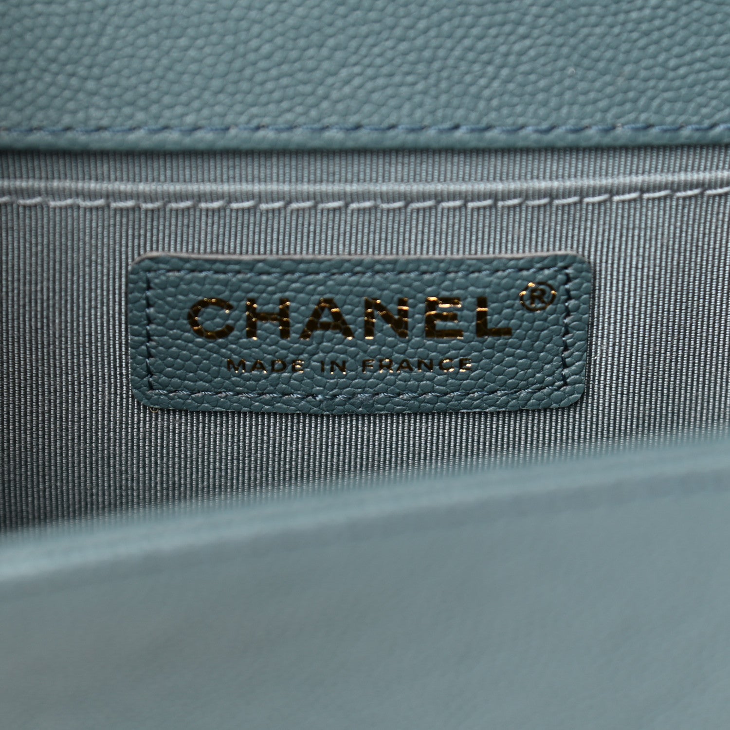 Chanel Caviar Quilted Medium Boy Flap Blue 5 of 10