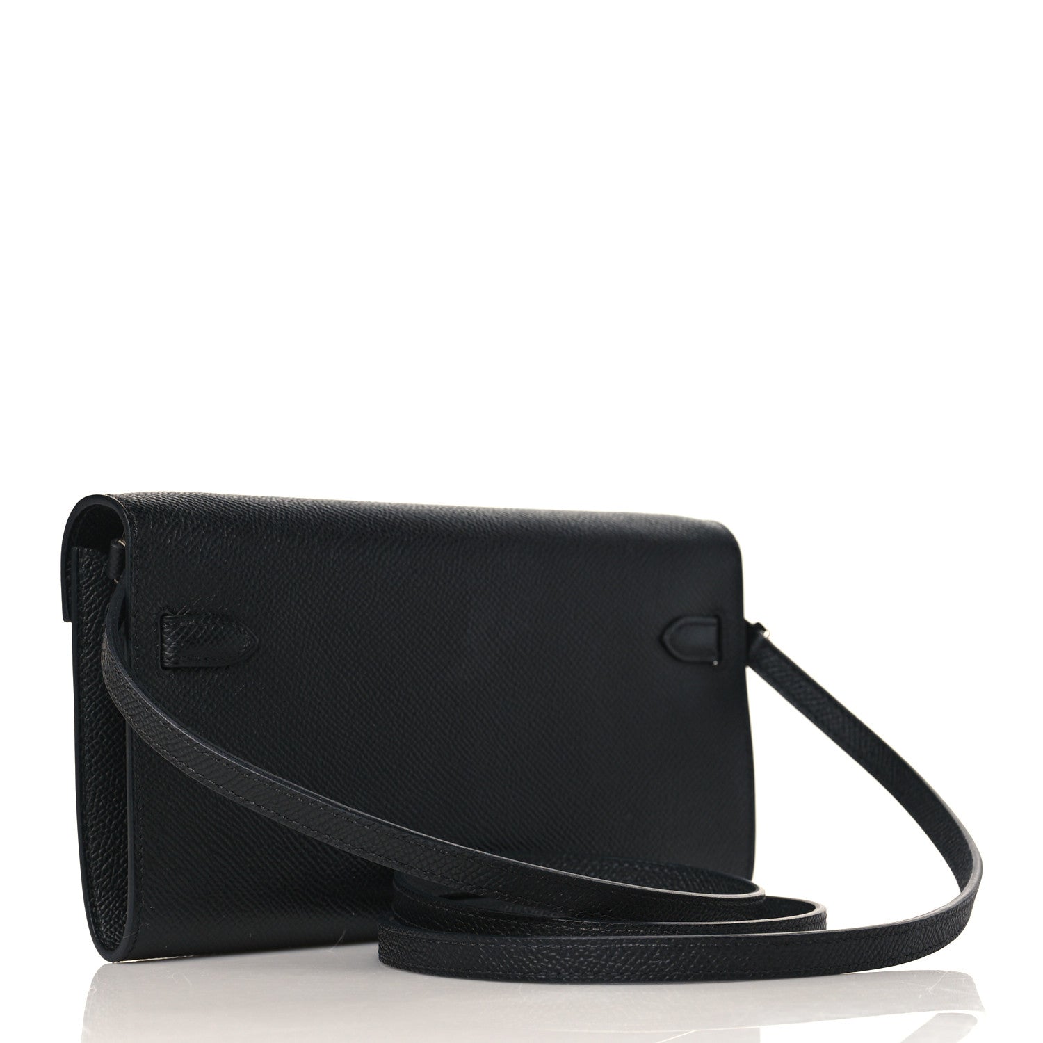 Hermes Epsom Kelly Wallet To Go Black 3 of 8