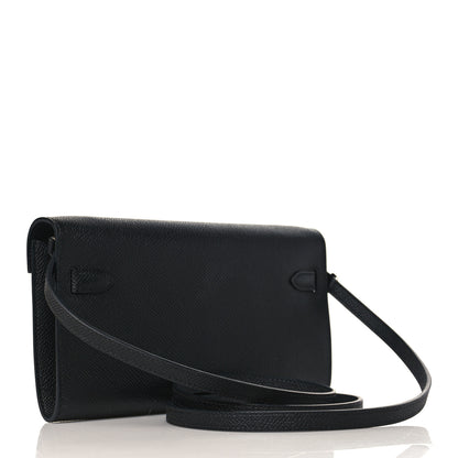 Hermes Epsom Kelly Wallet To Go Black 3 of 8