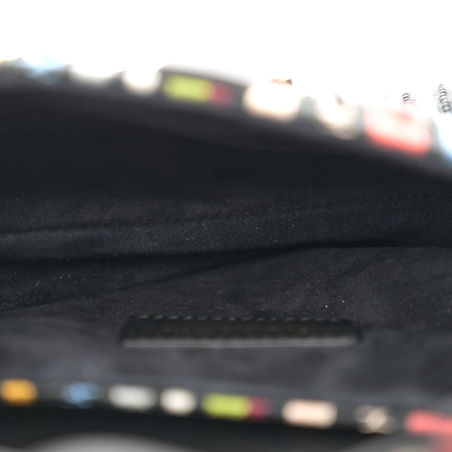 Christian Dior Canvas Embroidered Mini Saddle Bag Multicolor 5 of 11