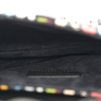 Christian Dior Canvas Embroidered Mini Saddle Bag Multicolor 5 of 11