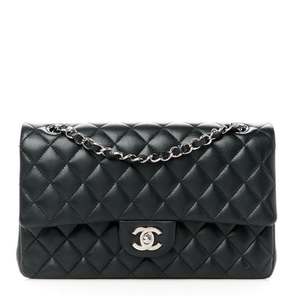 Chanel Lambskin Quilted Medium Double Flap Black 1 of 12