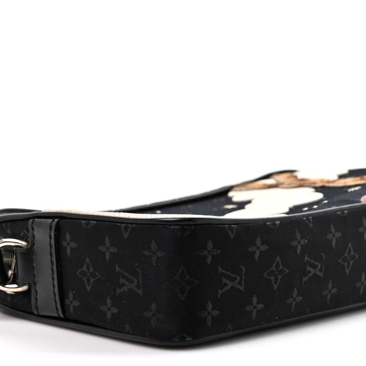 Satin Mini Monogram Conte De Fees Pochette Black