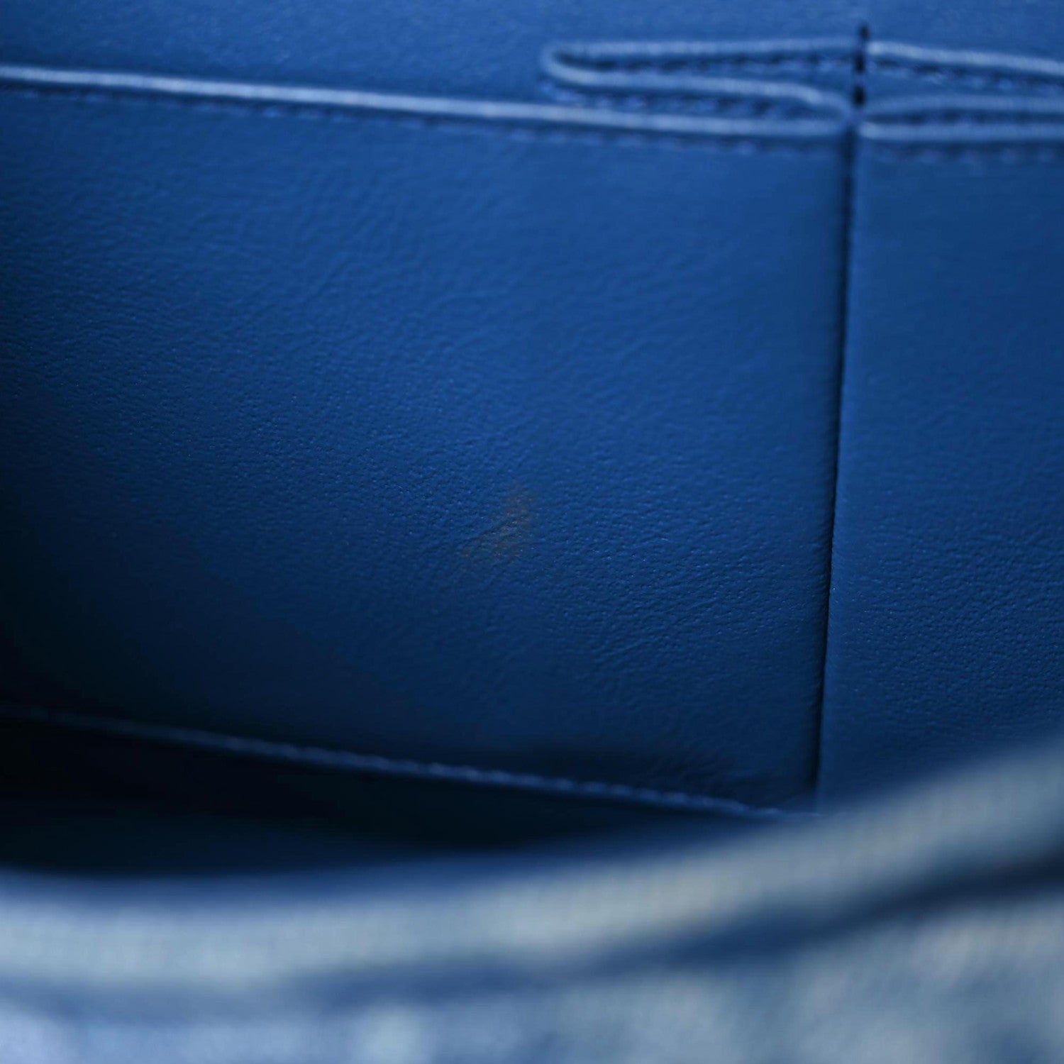 Chanel Denim Quilted Medium Double Flap Blue 10 of 11
