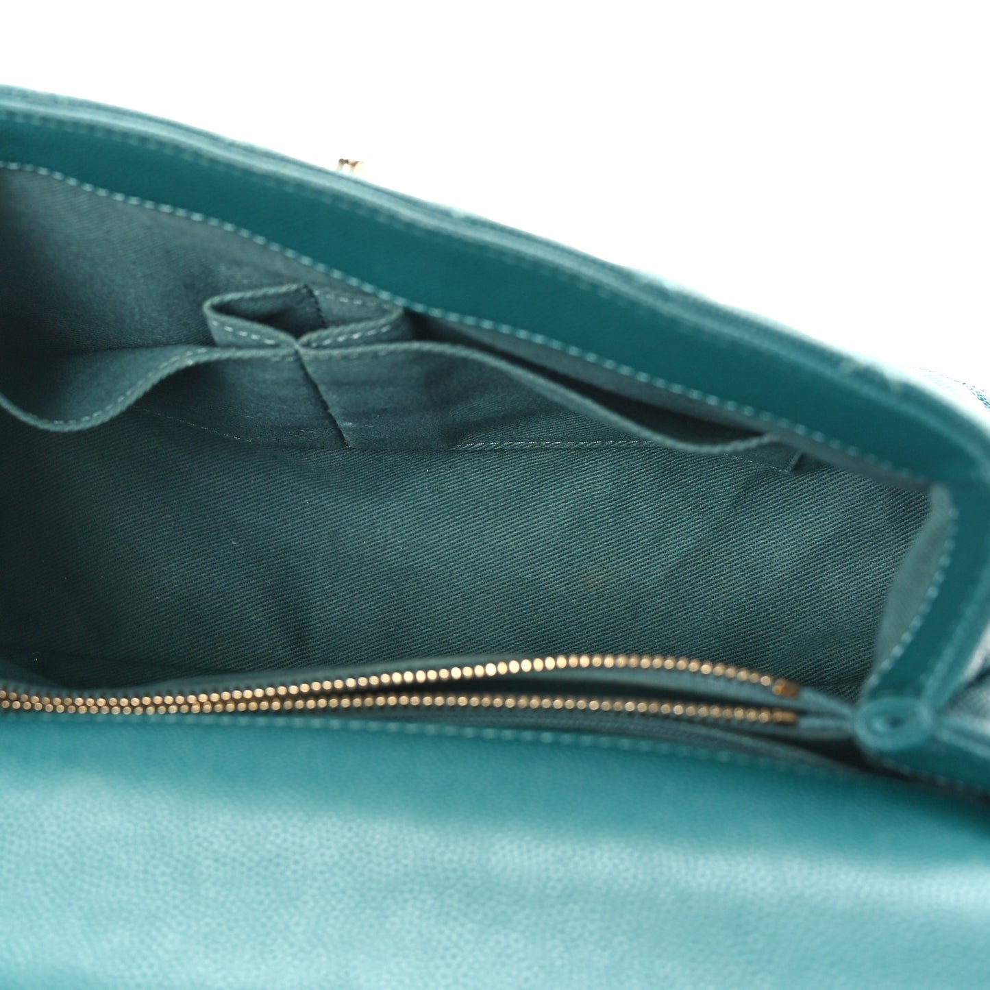 Caviar Quilted Small Coco Handle Flap Green