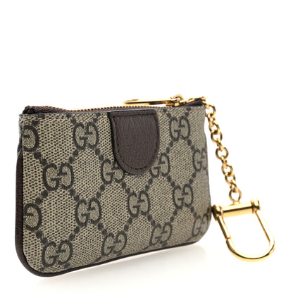 Gucci GG Supreme Monogram Web Ophidia Key Case Beige New Acero 3 of 7