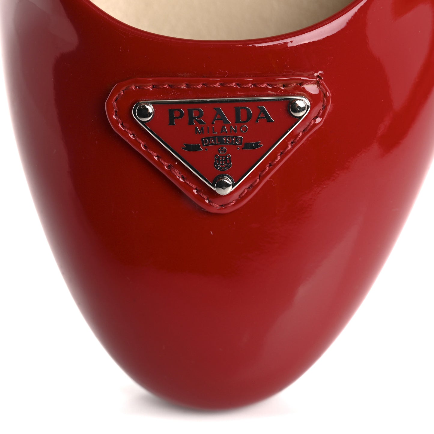 Patent Triangle Ballerina Flats 36.5 Rosso