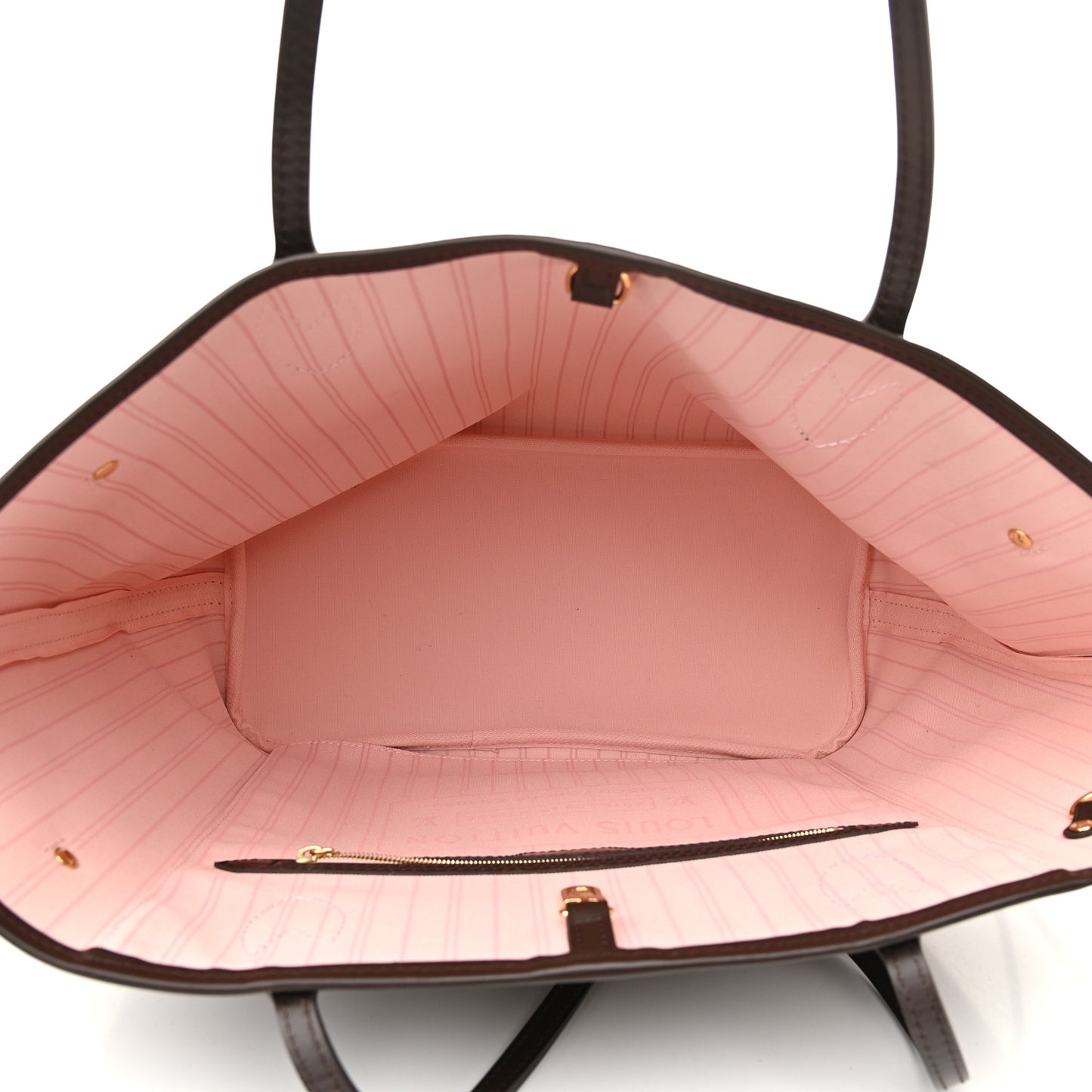 Damier Ebene Neo Neverfull MM Rose Ballerine