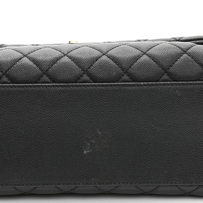 Chanel Caviar Quilted Medium Coco Handle Flap Black 13 of 13