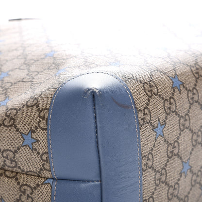 Gucci GG Supreme Stars Tote Blue 12 of 15