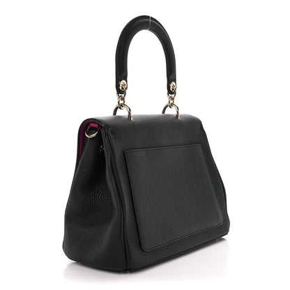 Christian Dior Bullcalf Medium Be Dior Flap Black Fraise 3 of 12