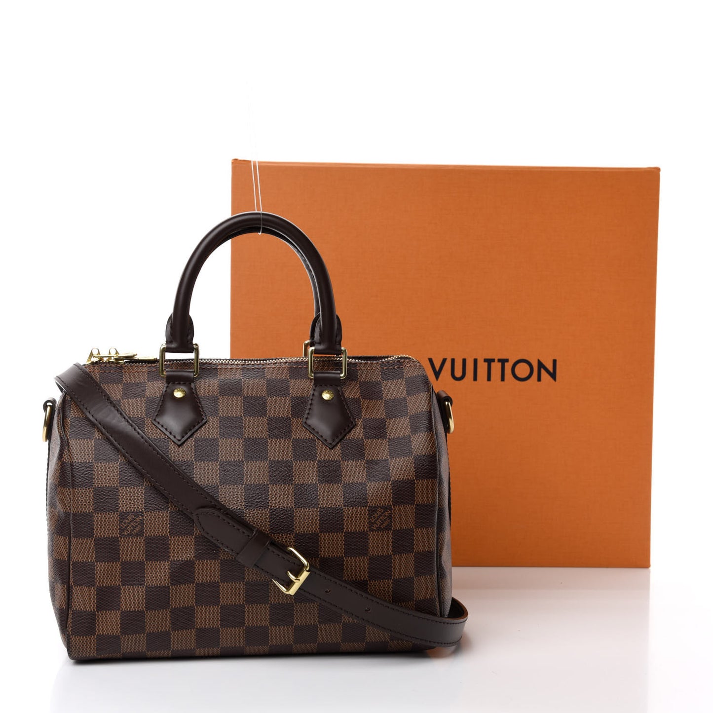 Damier Ebene Speedy Bandouliere 25