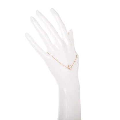 Van Cleef & Arpels 18K Yellow Gold Mother of Pearl Sweet Alhambra Bracelet 2 of 7